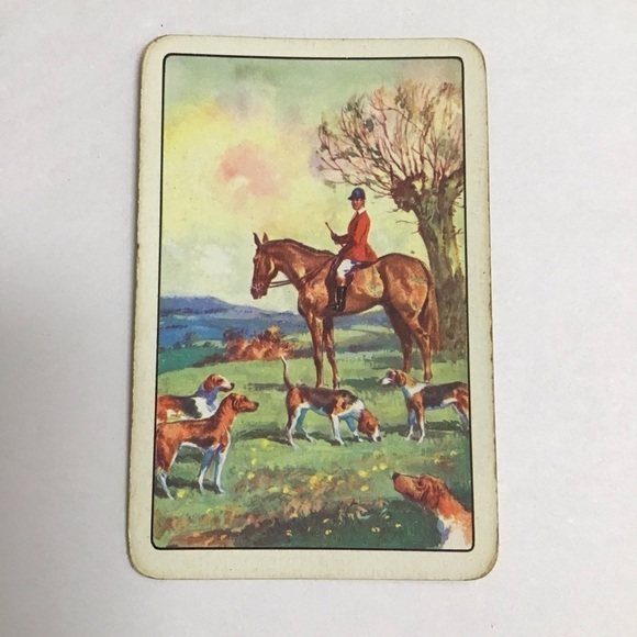 Equestrian Playing Cards Horses 2 Decks John Waddington Leeds & London Vintage - Picture 4 of 16
